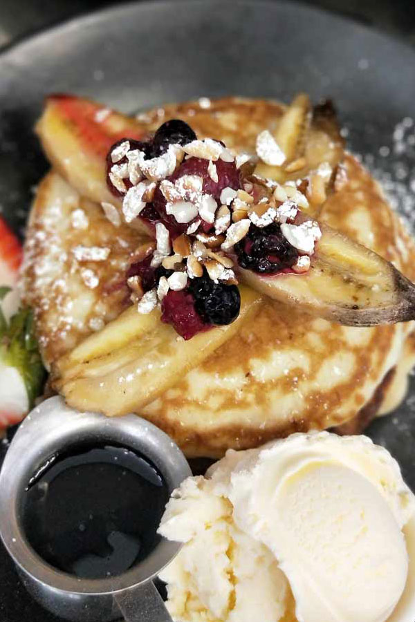 Pancakes are a Kids dining option at View Cafe
